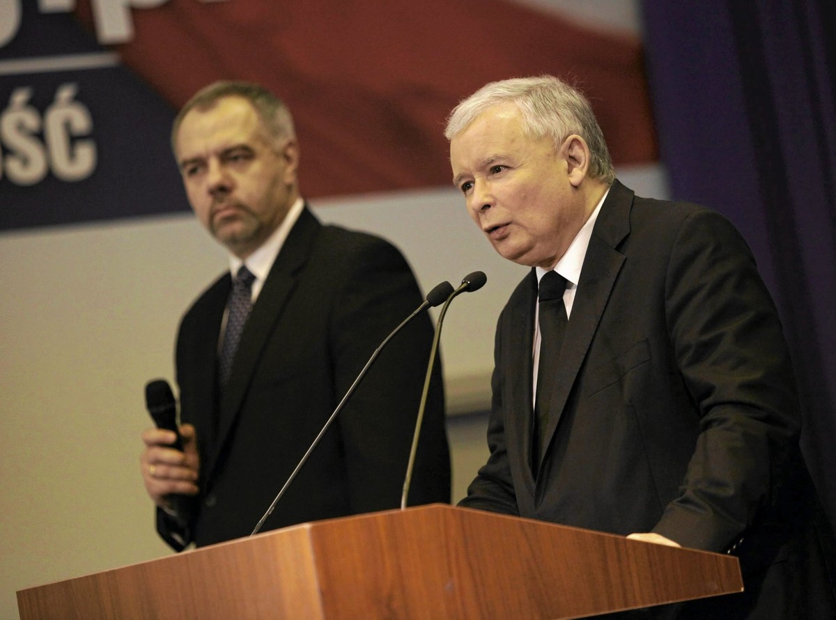 Jacek Sasin i Jarosław Kaczyński