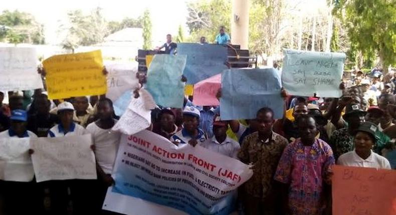 NLC protest in Ekiti state