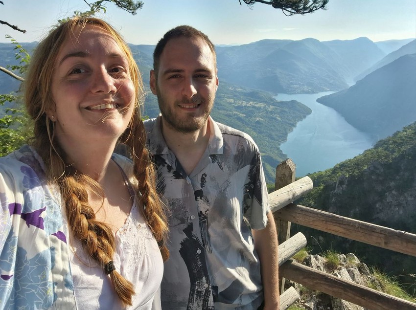 Bojana na vidikovcu Banjska stena