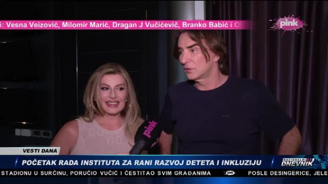 Viki Miljković i Željko Mitrović (Foto: Screenshot TV Pink)