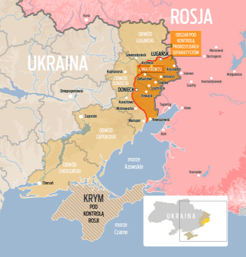 Rosja uznała niepodległość separatystycznych republik na Donbasie