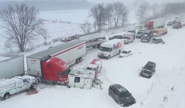 Lančani sudar više od 100 vozila u Mičigenu