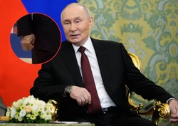 Najnowsze nagranie z Putinem. Uwagę przykuwa jego dłoń. W sieci huczy od domysłów