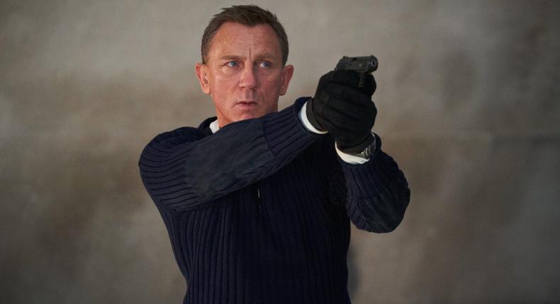 Daniel Craig as James Bond in No Time to Die
