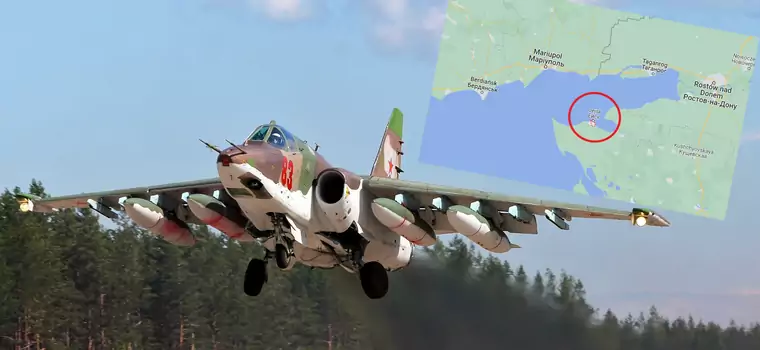 Rosyjski samolot szturmowy spadł do morza. Oto co potrafi Su-25
