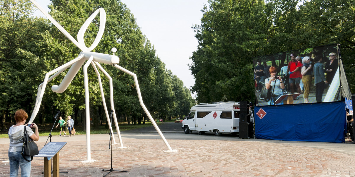 Chorzów. Park Śląski. Instalacja „Komar”