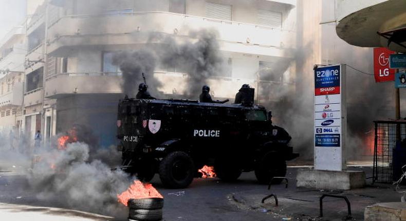 Le Sénégal est en proie à des manifestations d'une violence inouïe ces dernières année. Dakar, le 5 mars 2021. ZOHRA BENSEMRA / REUTERS