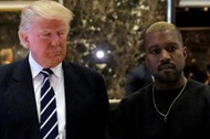 Donald Trump i muzyk Kanye West