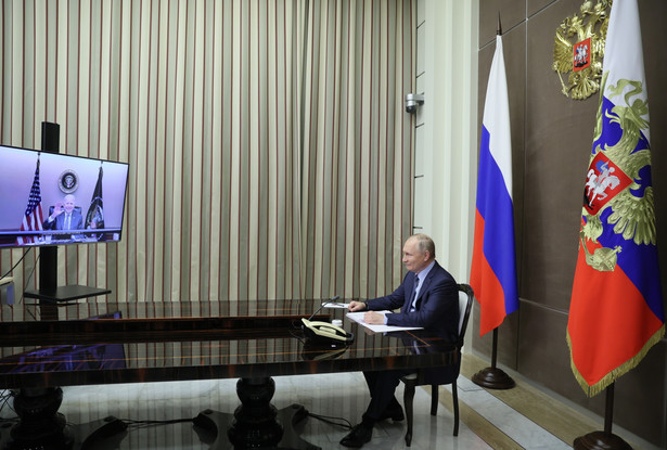 Wideokonferencja Władimira Putina i Joe Bidena