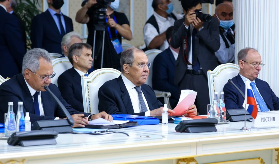 Sergej Šojgu, Sergej Lavrov i Nikolaj Patrušev 