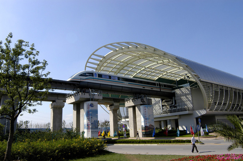 Szybka kolej magnetyczna Transrapid w Szanghaju Fot. Transrapid