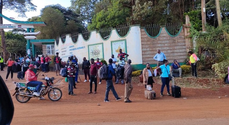 Examiners leave St Francis Girls Mangu High School 