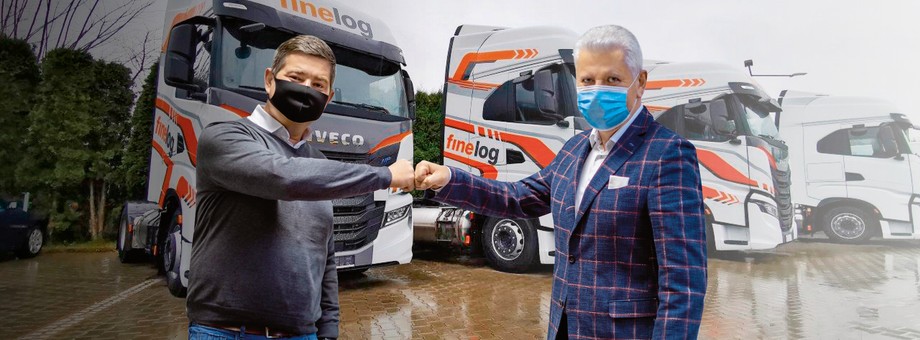 Już w czasie pandemii Fine Logistics odebrał od IVECO cztery ciągniki siodłowe S-WAY Natural Power zasilane LNG