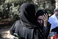 Palestynki na pogrzebie ofiar izraelskich ataków. Zdjęcie ilustracyjne