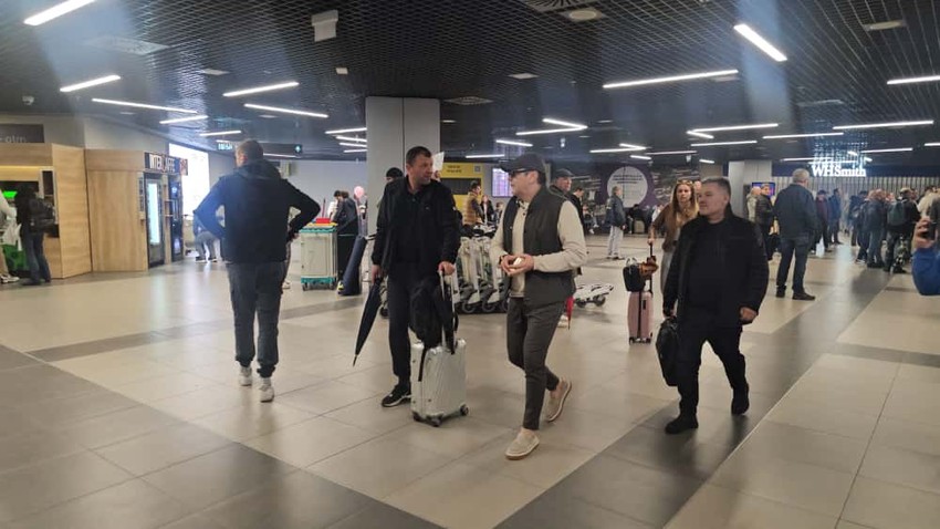 Aco Pejović na aerodromu