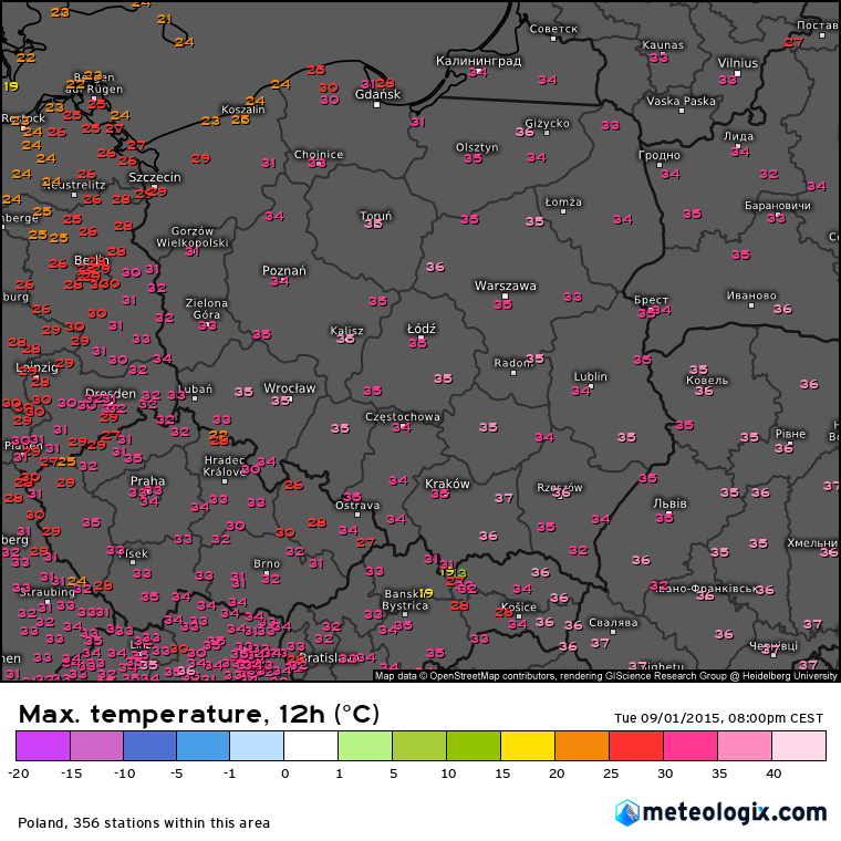 W 2015 r w Tarnowie padł rekord ciepła dla września