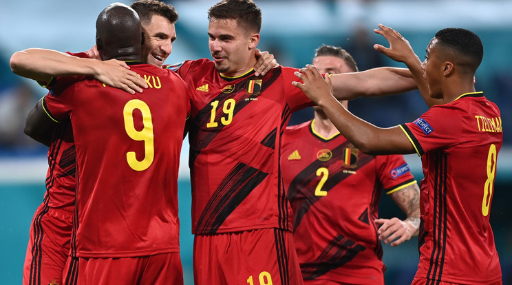 Belgium 3-0-ra győzte le Oroszországot idegenben. / Fotó: MTI/EPA/AFP pool/Kirill Kudrjavcev