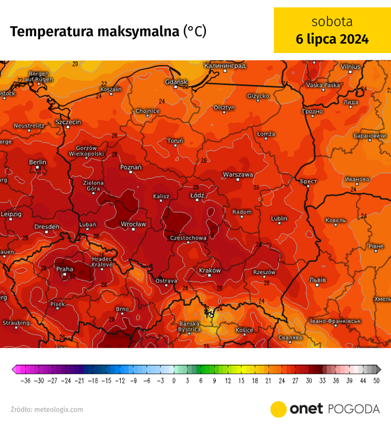 Już w sobotę temperatura ponownie sięgnie i przekroczy 30 st. C