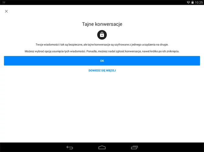 Tajne konwersacje w Facebook Messengerze