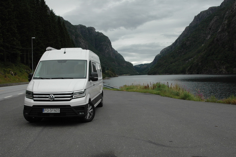 Volkswagen Crafter kamper – podróż po Norwegii