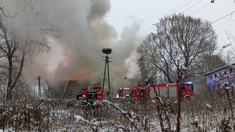 Potrzebna pomoc dla pogorzelców z Ogartówka. Fot. OSP Połczyn-Zdrój