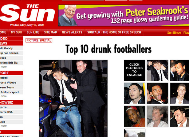 Oto najbardziej pijani piłkarze w Anglii