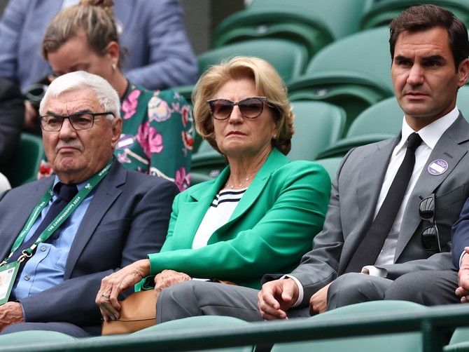 Rodžer Federer sa roditeljima