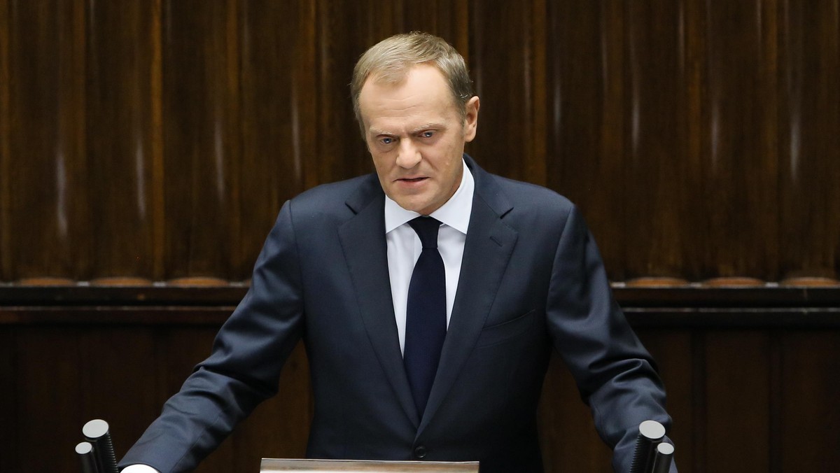 Sejm premier Donald Tusk