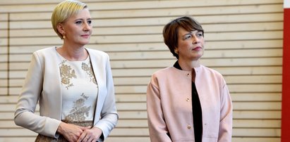 Agata Duda w złocie. Przyćmiła żonę prezydenta Niemiec