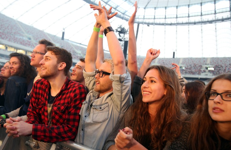 Publiczność na koncercie amerykańskiej grupy Pixies w pierwszym dniu festiwalu