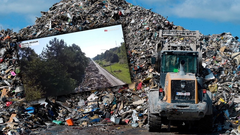 Belgia. Tymczasowe wysypisko śmieci na autostradzie ma osiem kilometrów