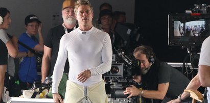 Brad Pitt na planie filmowym z Polakiem! Kim jest Łukasz Bielan?