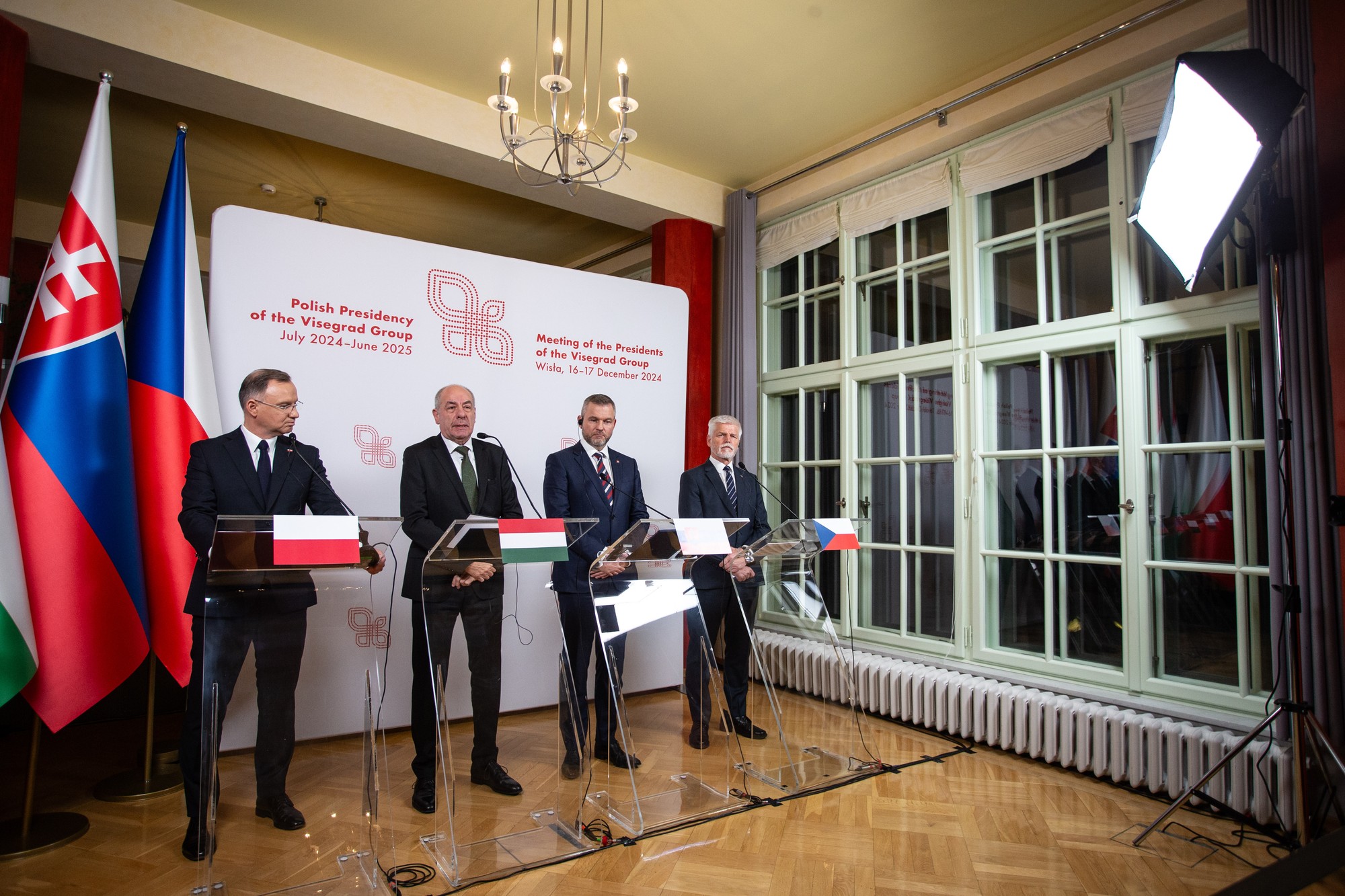 Prezidentský summit krajín Vyšehradskej štvorky (V4) vo Visle