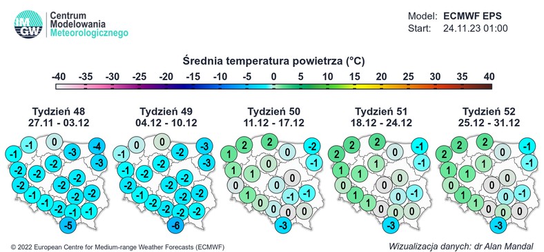 Na wschodzie i w górach zima utrzyma się do końca roku