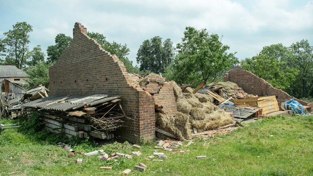 BLINÓW DRUGI ZNISZCZENIA PO BURZY (sprzątanie po burzy)