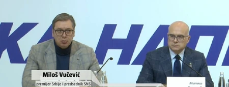 Aleksandar Vučić i Miloš Vučević