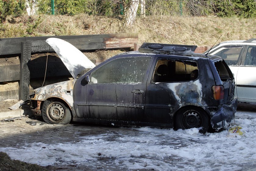 W Gdańsku spłonęło luksusowe bmw