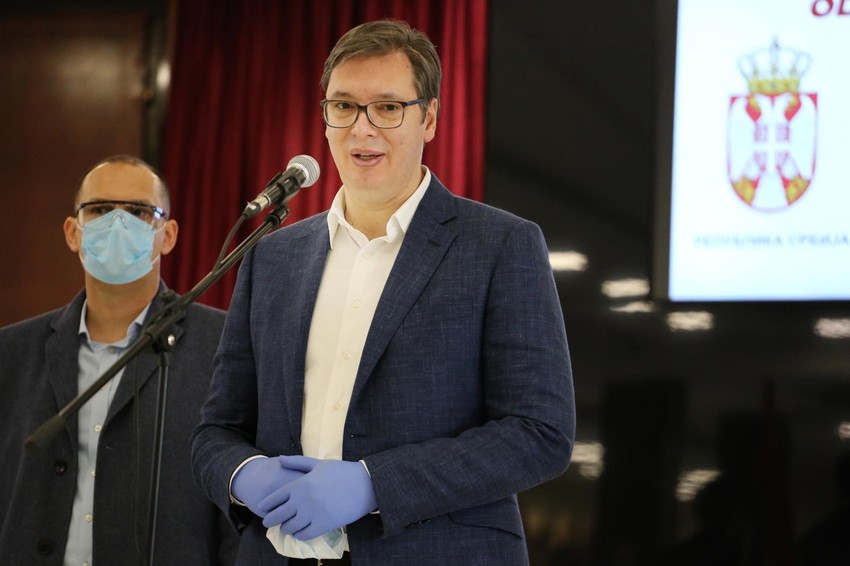 Predsednik Aleksandar Vučić u Novom Pazaru