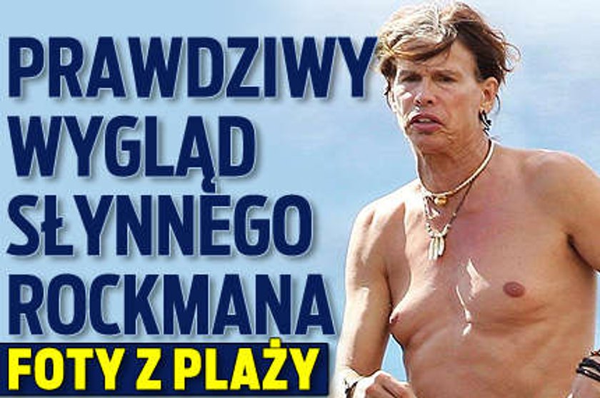 Prawdziwy wygląd słynnego rockmana. Foty z plaży