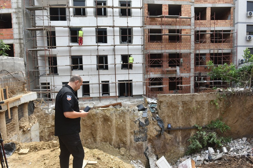 Zgrada, Vidovdanska, Vračar, Urušavanje