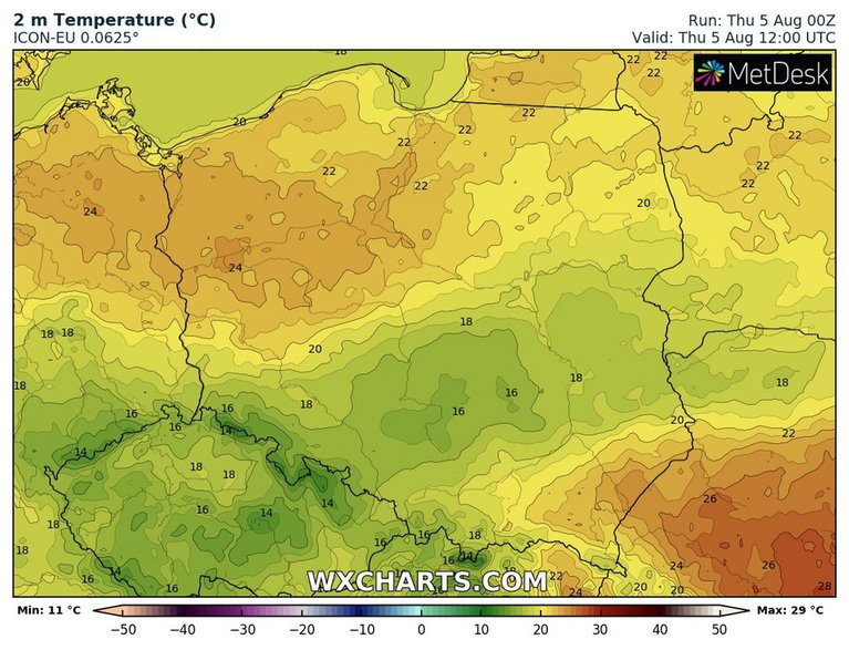 W strugach deszczu będzie mniej niż 20 st. C