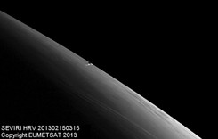 'Złapali' czelabiński meteoryt jeszcze w kosmosie. ZDJĘCIE