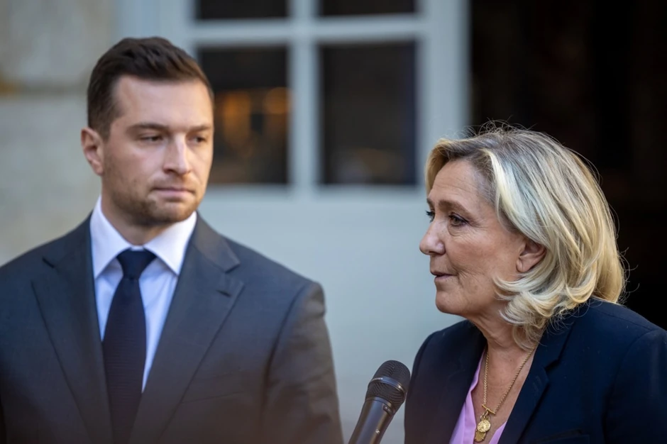 Žordan Bardela i Marin Le Pen