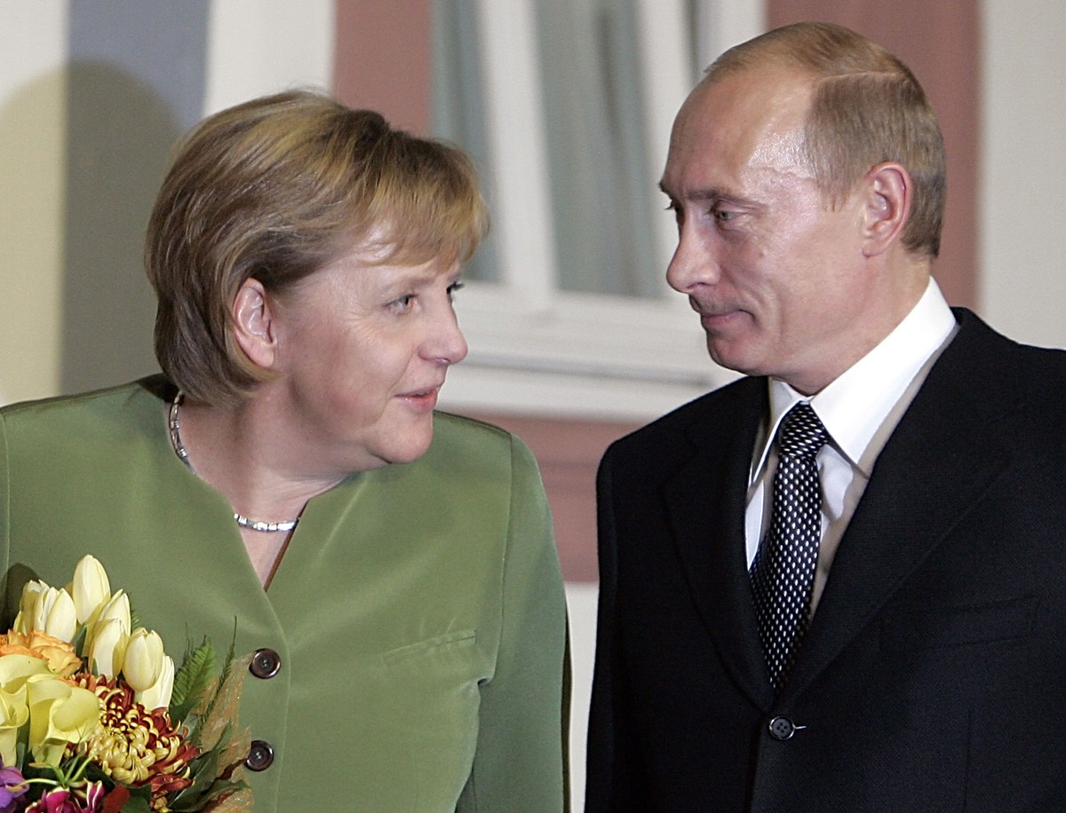 Angela Merkel i Władimir Putin