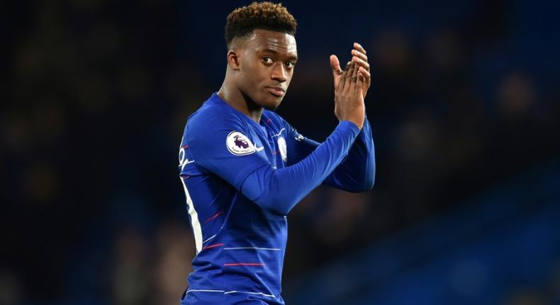 Staying put: Callum Hudson-Odoi signed a new five-year contract with Chelsea on Thursday