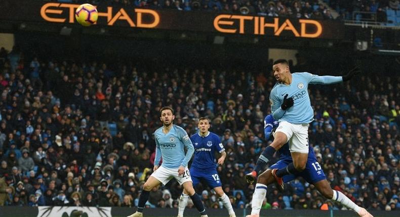 Gabriel Jesus inspired Manchester City's win over Everton