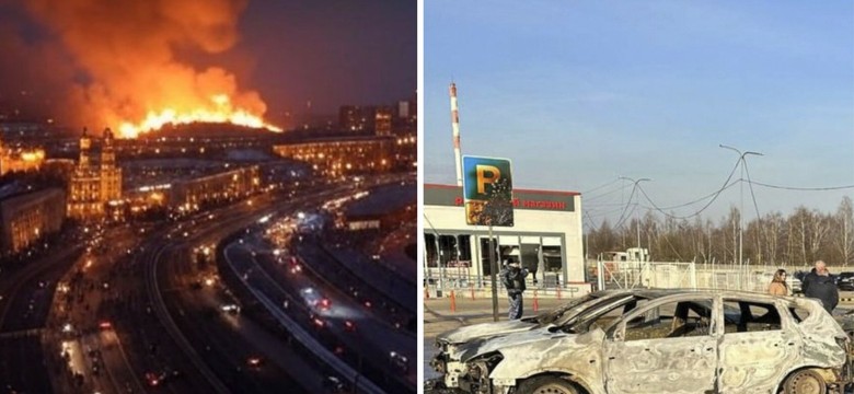 Największy atak dronów na Rosję. Moskwa w ogniu. Są ofiary