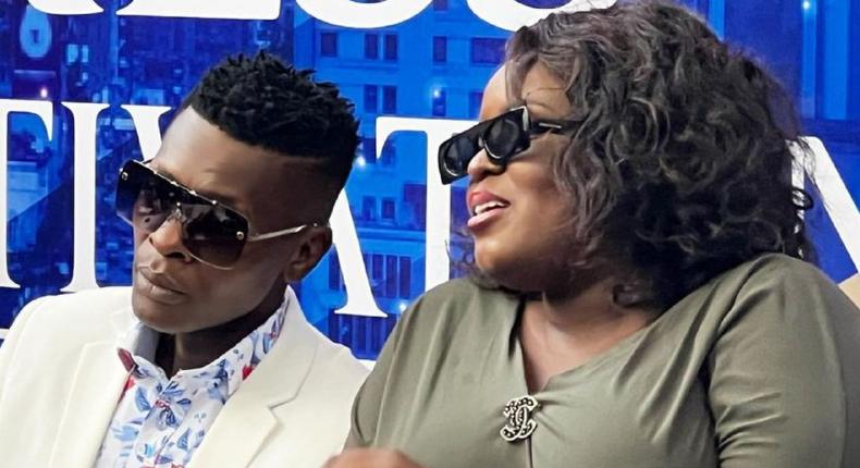 Jose Chameleone with Mariam Mutakubwa, aka Biggie