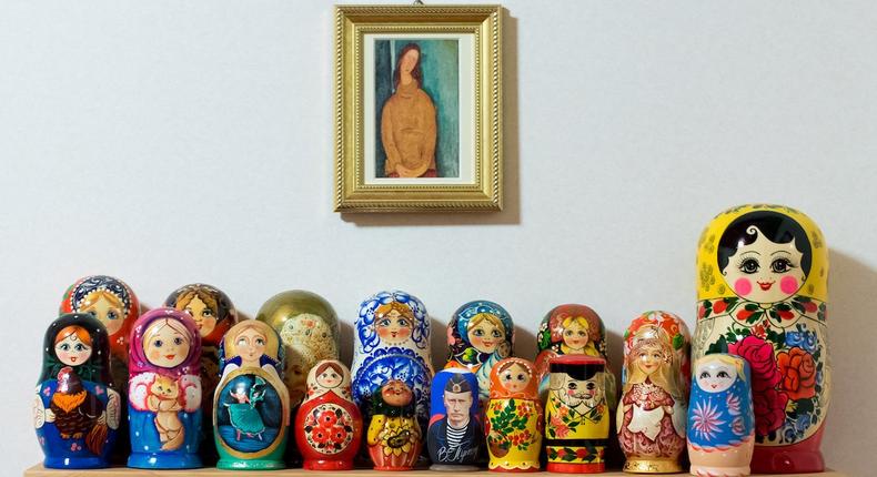 Russia isn't the only country known for stacking dolls — Ukrainian Matryoshka dolls are highly collectable items.