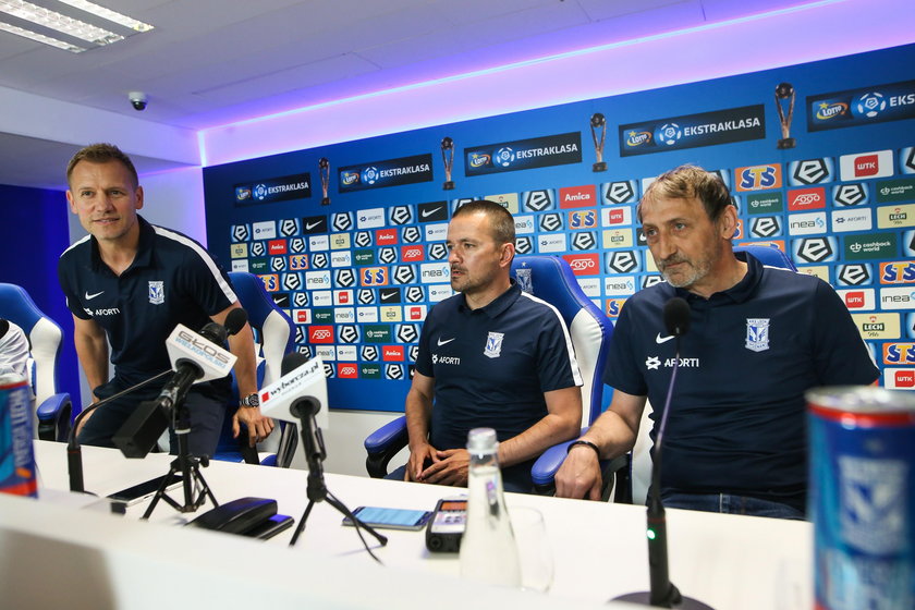 Lech Poznan - Konferencja prasowa , pilka nozna, ekstraklasa 